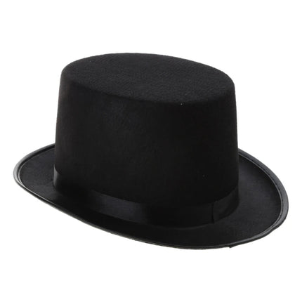 Chapeau haut de forme steampunk - Lunettes argent - Ajustable (du 54 au 59) | La boutique du chapeau