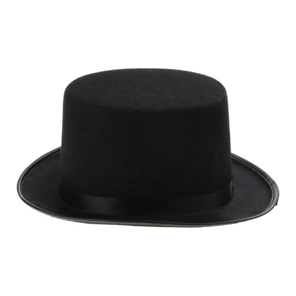 Chapeau haut de forme steampunk - Lunettes argent - Ajustable (du 54 au 59) | La boutique du chapeau