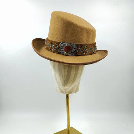 Chapeau haut de forme unisexe - 79 - M (56 - 58cm) | La boutique du chapeau