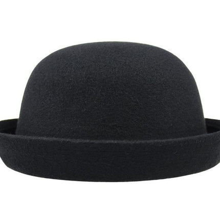 Chapeau melon en feutre de laine - Noir - M (56 - 58cm) | La boutique du chapeau
