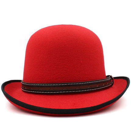 Chapeau melon femme - Rouge - M (56 - 58cm) | La boutique du chapeau