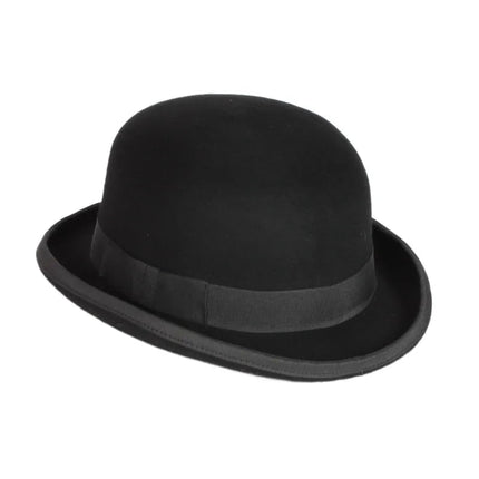 Chapeau melon feutre - Noir - L (58 - 59cm) | La boutique du chapeau