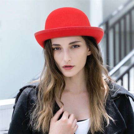 Chapeau melon homme - Rouge - L (58 - 59cm) | La boutique du chapeau