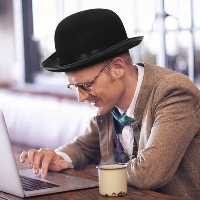 Chapeau Melon magicien - Noir - Ajustable (du 54 au 59) | La boutique du chapeau
