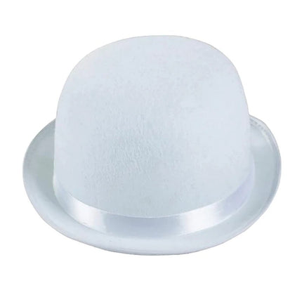 Chapeau Melon magicien - Blanc - Ajustable (du 54 au 59) | La boutique du chapeau