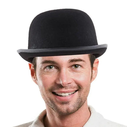 Chapeau melon noir - Noir - L (58 - 59cm) | La boutique du chapeau