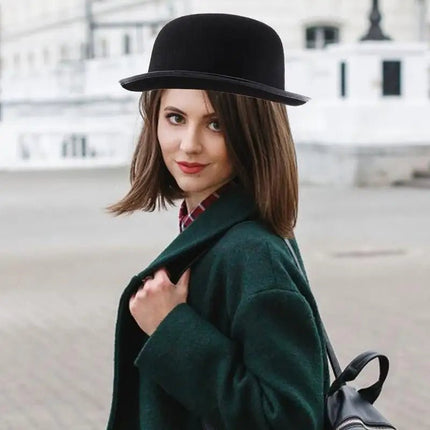 Chapeau melon noir - Noir - L (58 - 59cm) | La boutique du chapeau