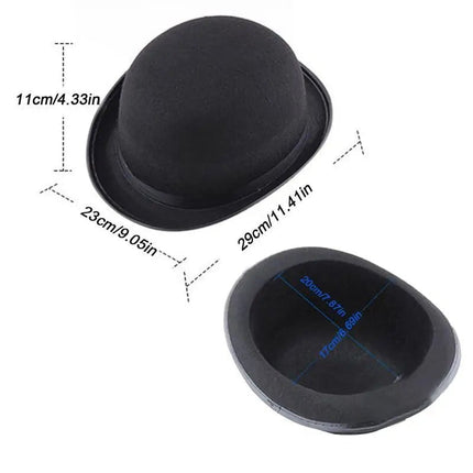 Chapeau melon noir - Noir - L (58 - 59cm) | La boutique du chapeau