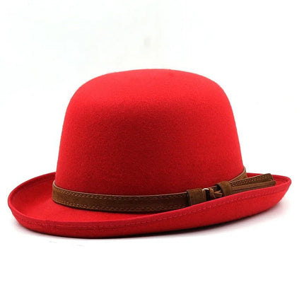 Chapeau melon pour homme - Rouge - L (58 - 59cm) | La boutique du chapeau