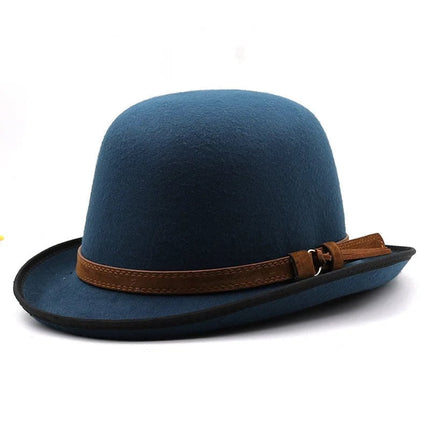 Chapeau melon pour homme - Bleu - L (58 - 59cm) | La boutique du chapeau