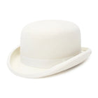 Chapeau melon pour hommes - Blanc - S (54 - 55cm) | La boutique du chapeau