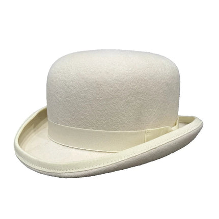 Chapeau Melon Unisexe - Blanc - S (54 - 55cm) | La boutique du chapeau