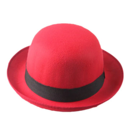 Chapeau Melon vintage - Rouge - M (56 - 58cm) | La boutique du chapeau