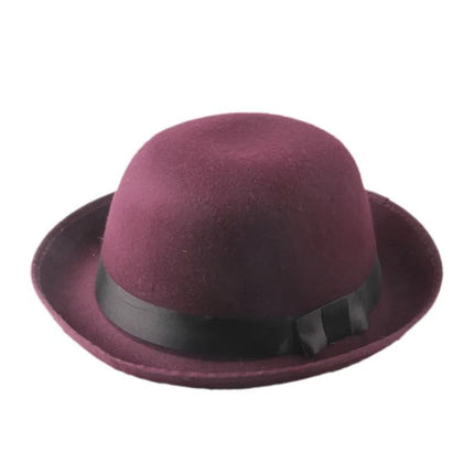 Chapeau Melon vintage - Bordeau - M (56 - 58cm) | La boutique du chapeau