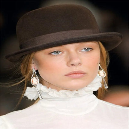 Chapeau Melon vintage - Bordeau - M (56 - 58cm) | La boutique du chapeau