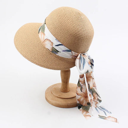 Chapeau paille pliable femme - Café - Ajustable (du 54 au 59) | La boutique du chapeau