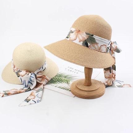 Chapeau paille pliable femme - Beige - Ajustable (du 54 au 59) | La boutique du chapeau