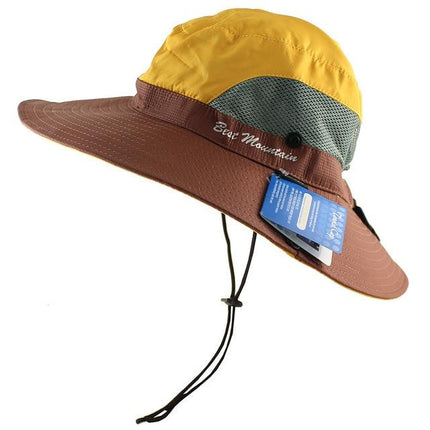 Chapeau pécheur anti UV - Jaune - M (56 - 58cm) | La boutique du chapeau
