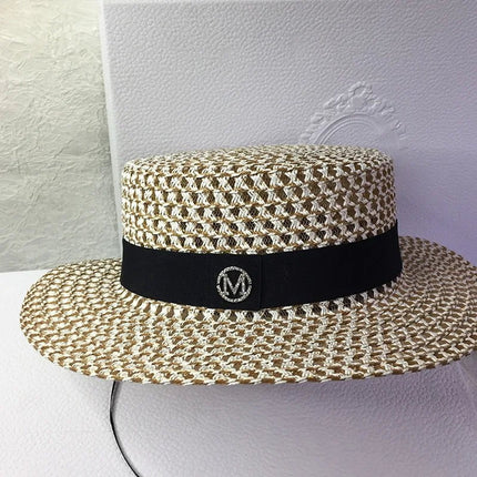 Chapeau plat soleil - Marron - M (56 - 58cm) | La boutique du chapeau