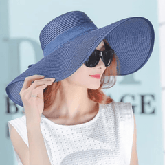 Chapeau Pliable D'été UV Protéger - Bleu marine - M (56 - 58cm) | La boutique du chapeau