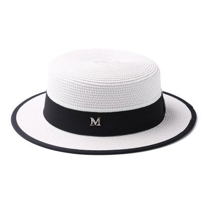Chapeau Rond plat Haut De Paille M panama - Blanc - M (56 - 58cm) | La boutique du chapeau