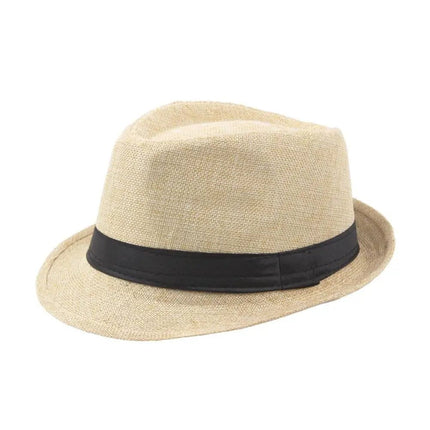 Chapeau Trilby en lin - Beige - M (56 - 58cm) | La boutique du chapeau