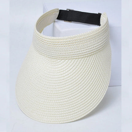 Chapeau visière réglable à large bord - Noir - Ajustable (du 54 au 59) | La boutique du chapeau