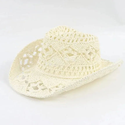 Chapeau western en paille - Caramel - M (56 - 58cm) | La boutique du chapeau