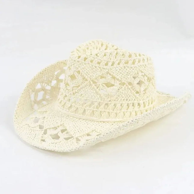 Chapeau western en paille - Caramel - M (56 - 58cm) | La boutique du chapeau