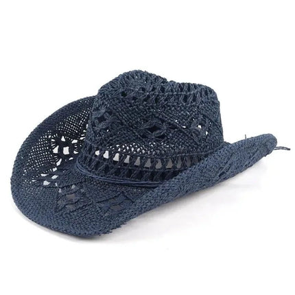 Chapeau western en paille - Caramel - M (56 - 58cm) | La boutique du chapeau