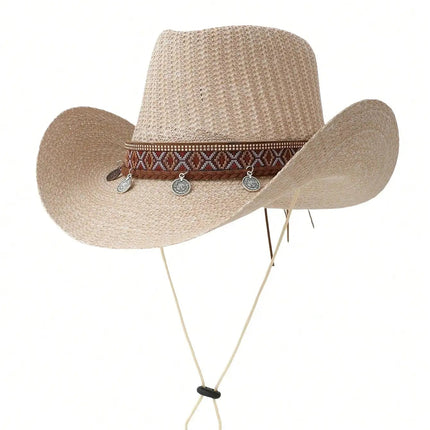 Chapeau western folklore - Beige - M (56 - 58cm) | La boutique du chapeau