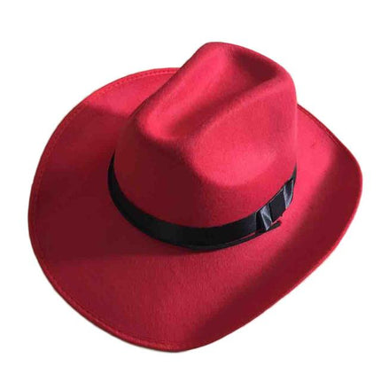 Chapeau western haute qualité - Rouge - M (56 - 58cm) | La boutique du chapeau
