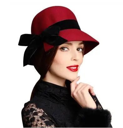 Chapeaux cloche - Bordeau - M (56 - 58cm) | La boutique du chapeau