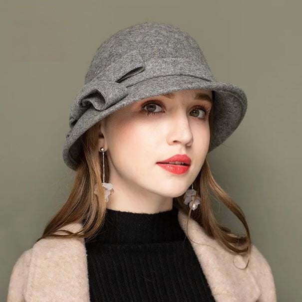 Chapeaux cloche femme - Gris - M (56 - 58cm) | La boutique du chapeau