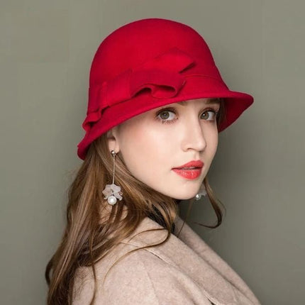 Chapeaux cloche femme - Rouge - M (56 - 58cm) | La boutique du chapeau
