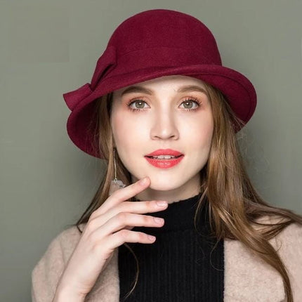 Chapeaux cloche femme - Bordeau - M (56 - 58cm) | La boutique du chapeau