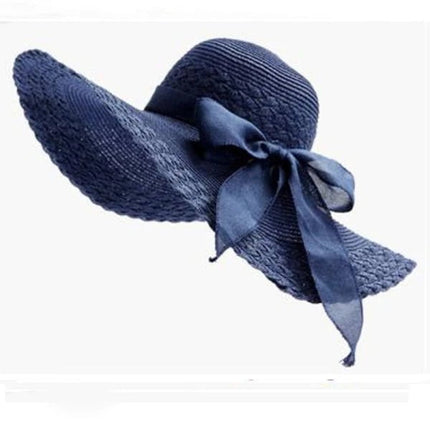 Chapeaux de paille - Bleu marine - M (56 - 58cm) | La boutique du chapeau