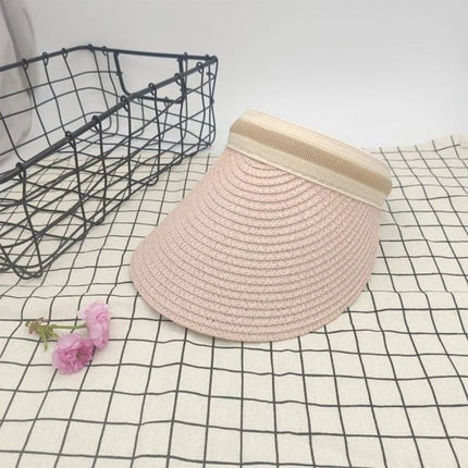 Chapeaux de paille de plage - Rose - Ajustable (du 54 au 59) | La boutique du chapeau