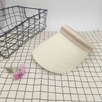 Chapeaux de paille de plage - Crème - Ajustable (du 54 au 59) | La boutique du chapeau