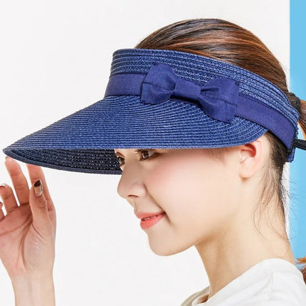 Chapeaux de paille pour femmes - Bleu - Ajustable (du 54 au 59) | La boutique du chapeau