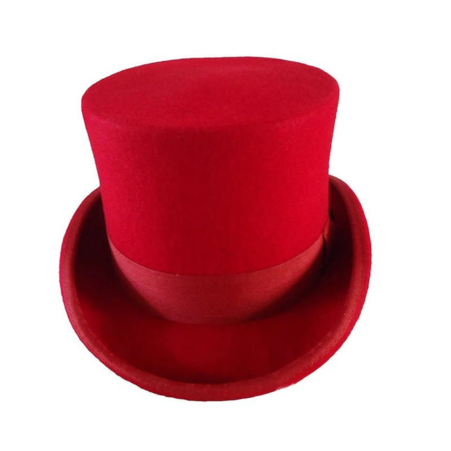 chapeaux haut de forme homme - Rouge - S | La boutique du chapeau