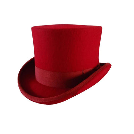 chapeaux haut de forme homme - Rouge - S | La boutique du chapeau