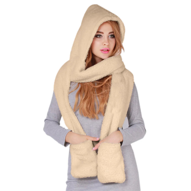Écharpe à capuche femme - Beige - Ajustable (du 54 au 59) | La boutique du chapeau