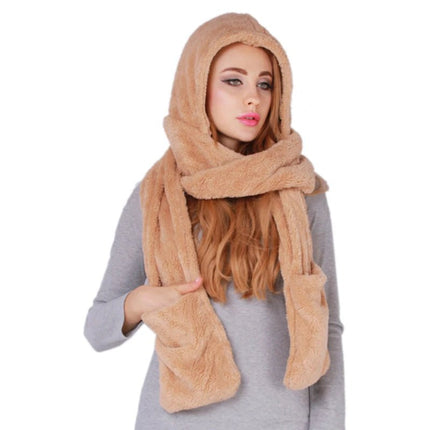 Écharpe à capuche femme - Kaki - Ajustable (du 54 au 59) | La boutique du chapeau
