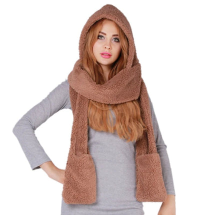 Écharpe à capuche femme - Rose/violet - Ajustable (du 54 au 59) | La boutique du chapeau