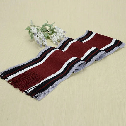 Écharpe classique pour homme - Rouge - 23 cm x 180 cm | La boutique du chapeau