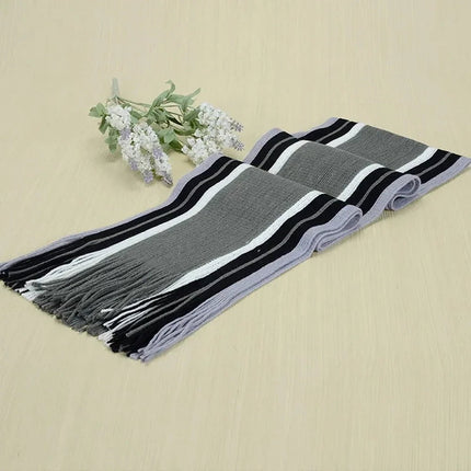 Écharpe classique pour homme - Noir - 23 cm x 180 cm | La boutique du chapeau