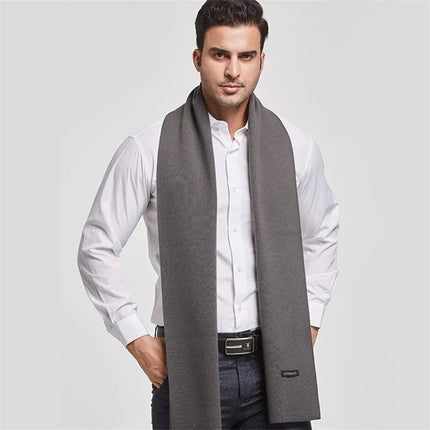 Écharpe en cachemire pour homme - Gris - | La boutique du chapeau
