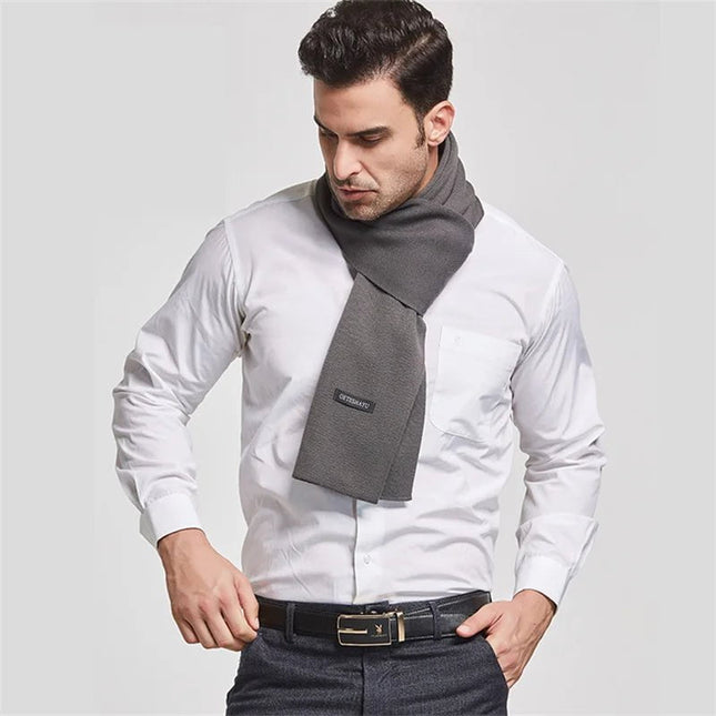 Écharpe en cachemire pour homme - Gris - | La boutique du chapeau