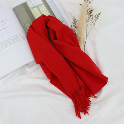 Écharpe en laine - Rouge - 165 - 30CM | La boutique du chapeau